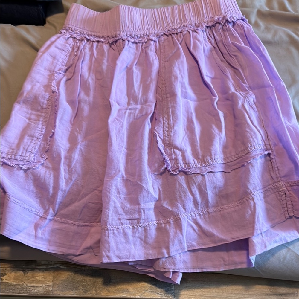 Lavender Skirt with Elastic Waistband